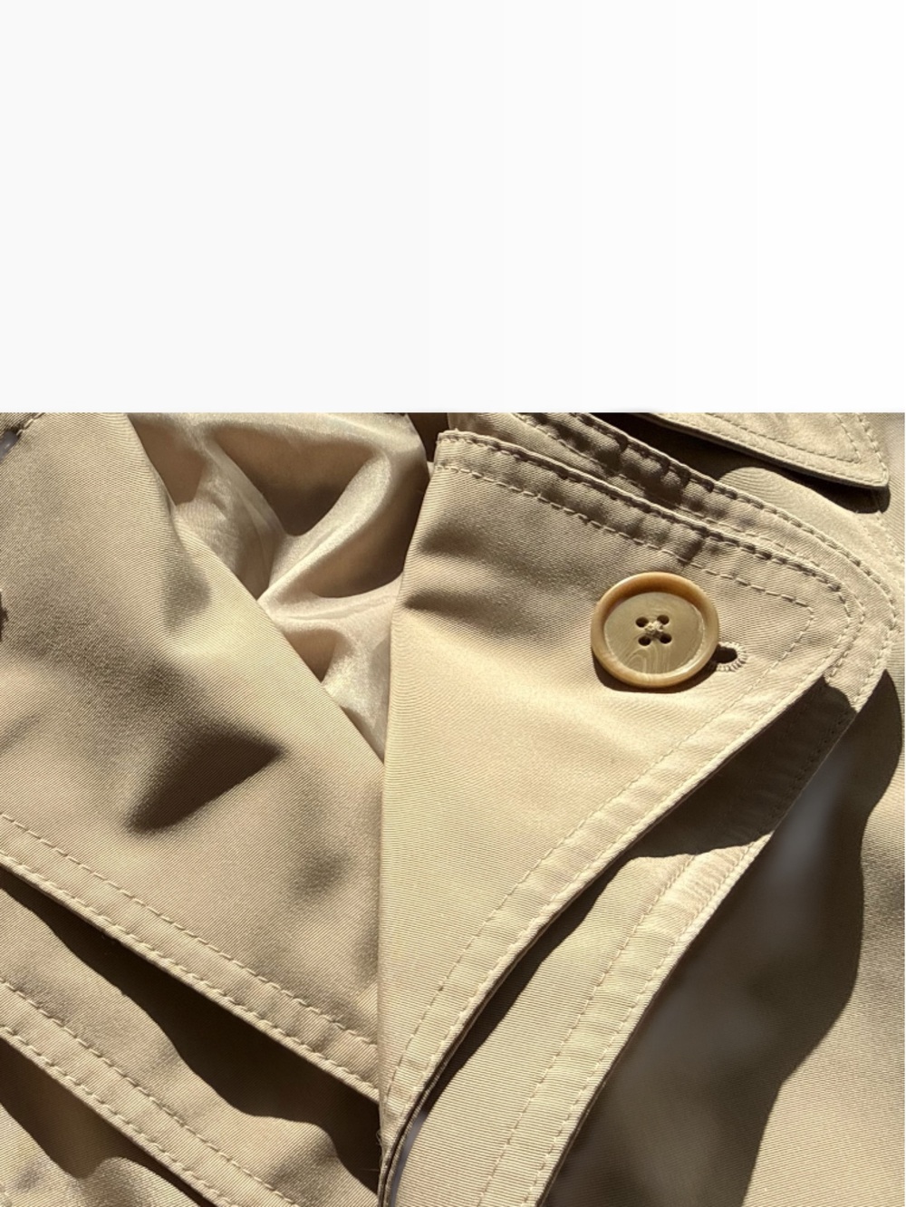 London Fog Women's Long Beige Trench Coated - Picture 5 of 9